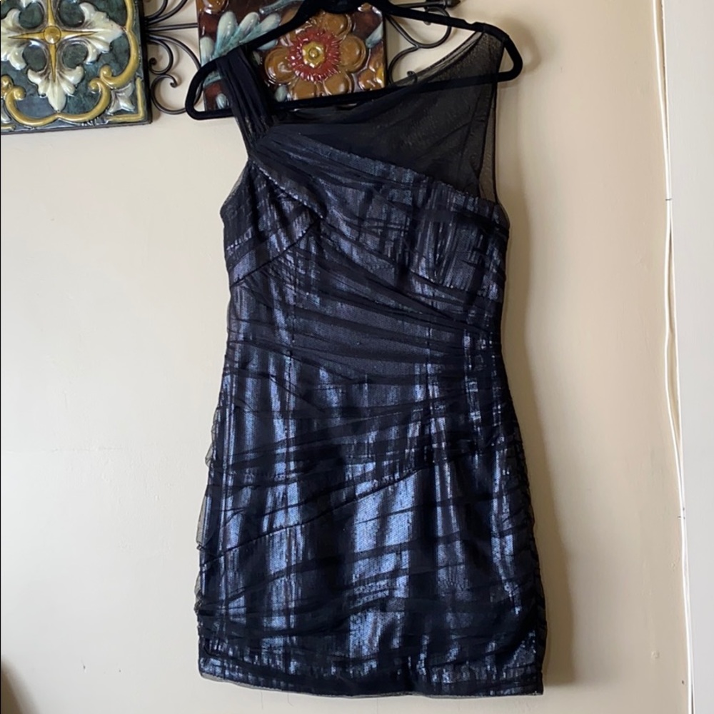 Cynthia Steffe sequined and mesh dress